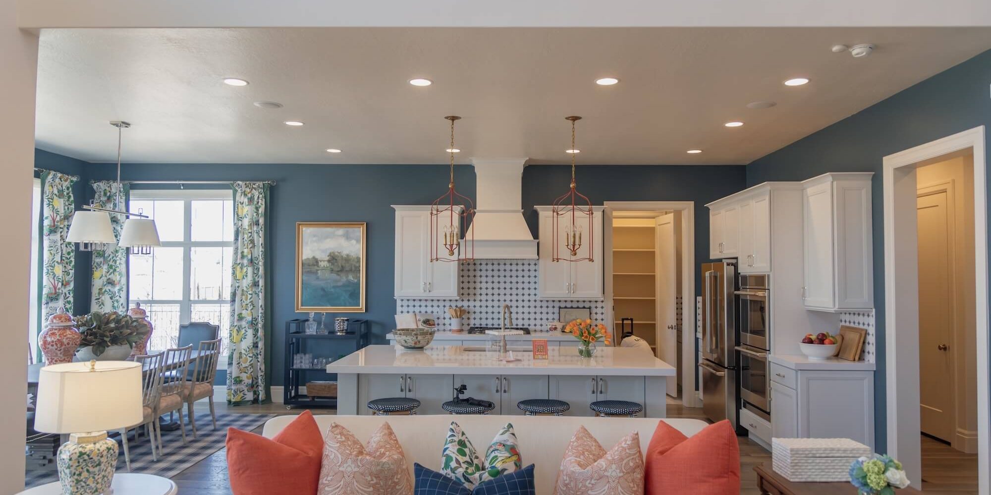 professionally painted interior home living room in salt lake city ut
